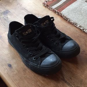 Converse All Stars Black Low Top Size 5